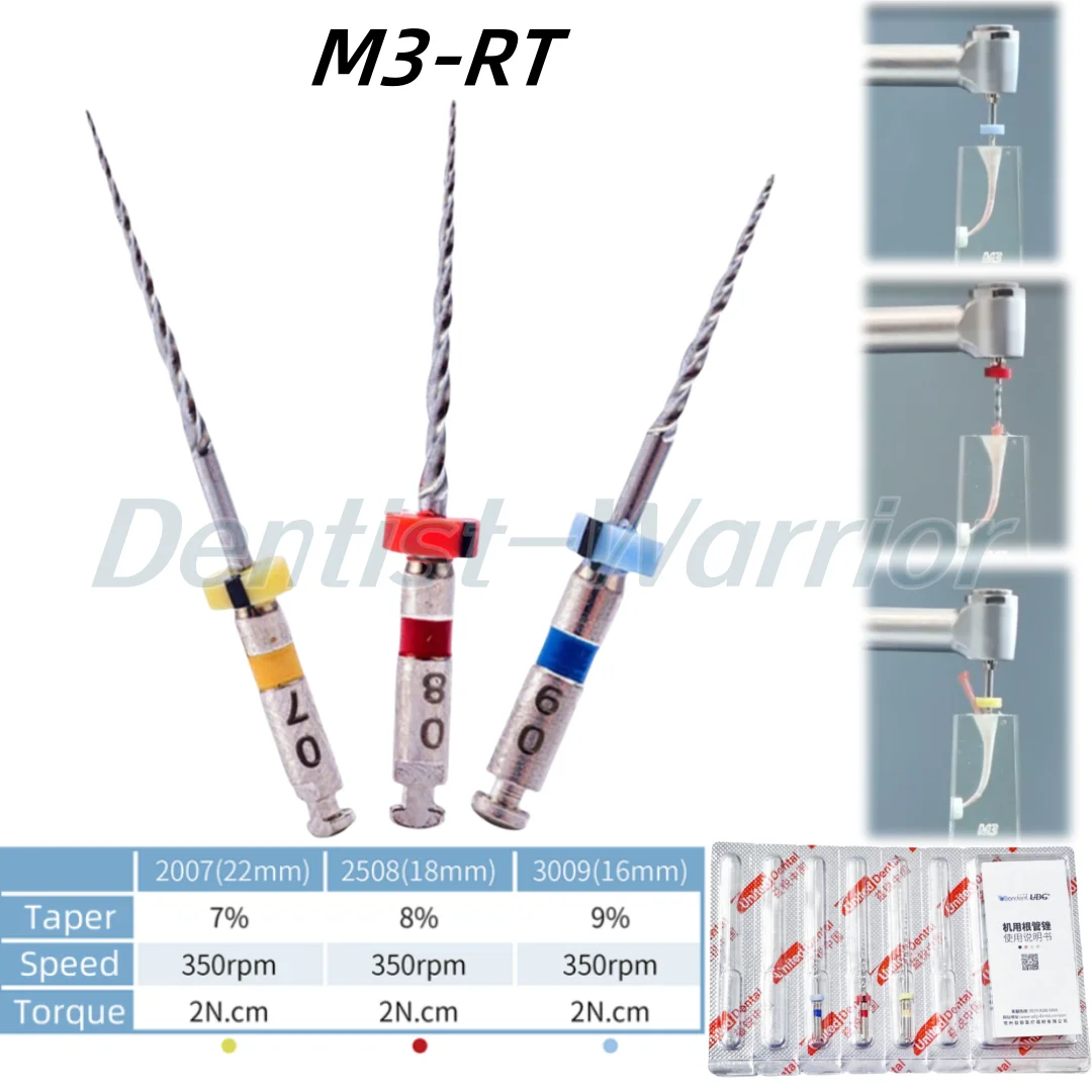 M3-RT Retreatment File Dental File Root Canal Retract Files Rotary Endo Files Dentist Materials UDG Gutta Remove 3Pcs/Kit
M3-RT Retreatment File Dental File Root Canal Retract Files Rotary Endo Files Dentist Materials UDG Gutta Remove 3Pcs/Kit