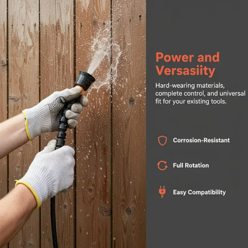 1Pcs Outdoor High Pressure Nozzle Garden Sprayer Adjustable Water Jet for Car Wash Patio cleaning Irrigation
1Pcs Outdoor High Pressure Nozzle Garden Sprayer Adjustable Water Jet for Car Wash Patio cleaning Irrigation