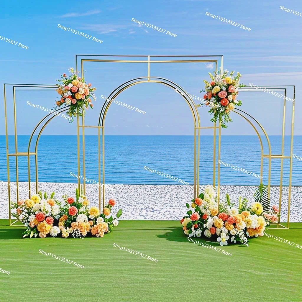 New Shiny metal wedding flower balloon arch frame, birthday party, children's baptism, stage indoor and outdoor background decor
New Shiny metal wedding flower balloon arch frame, birthday party, children's baptism, stage indoor and outdoor background decor
