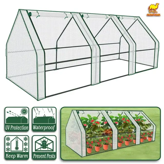 Sunny Garden Flower Greenhouse Portable Mini Greenhouse House Yard for Plants/Vegetables (3'x7.9'x3')
Sunny Garden Flower Greenhouse Portable Mini Greenhouse House Yard for Plants/Vegetables (3'x7.9'x3')