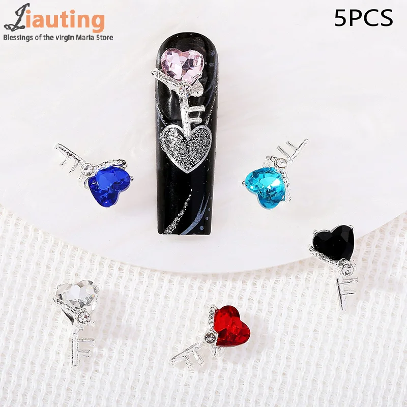 5Pcs/Bag Fashion Simple Heart Key Nail Art Accessory Heart-shaped Diamond Manicure Jewelry Women DIY Nail Charm Decoration Gifts
5Pcs/Bag Fashion Simple Heart Key Nail Art Accessory Heart-shaped Diamond Manicure Jewelry Women DIY Nail Charm Decoration Gifts