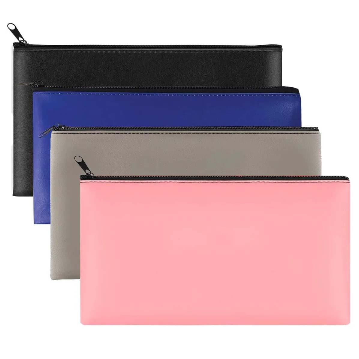 4 Pcs PU Leather Money Bag Rectangular Zipper For Cash Checks Cosmetics Receipt Storage Organizing Bag Secure Storage Minimalist
4 Pcs PU Leather Money Bag Rectangular Zipper For Cash Checks Cosmetics Receipt Storage Organizing Bag Secure Storage Minimalist