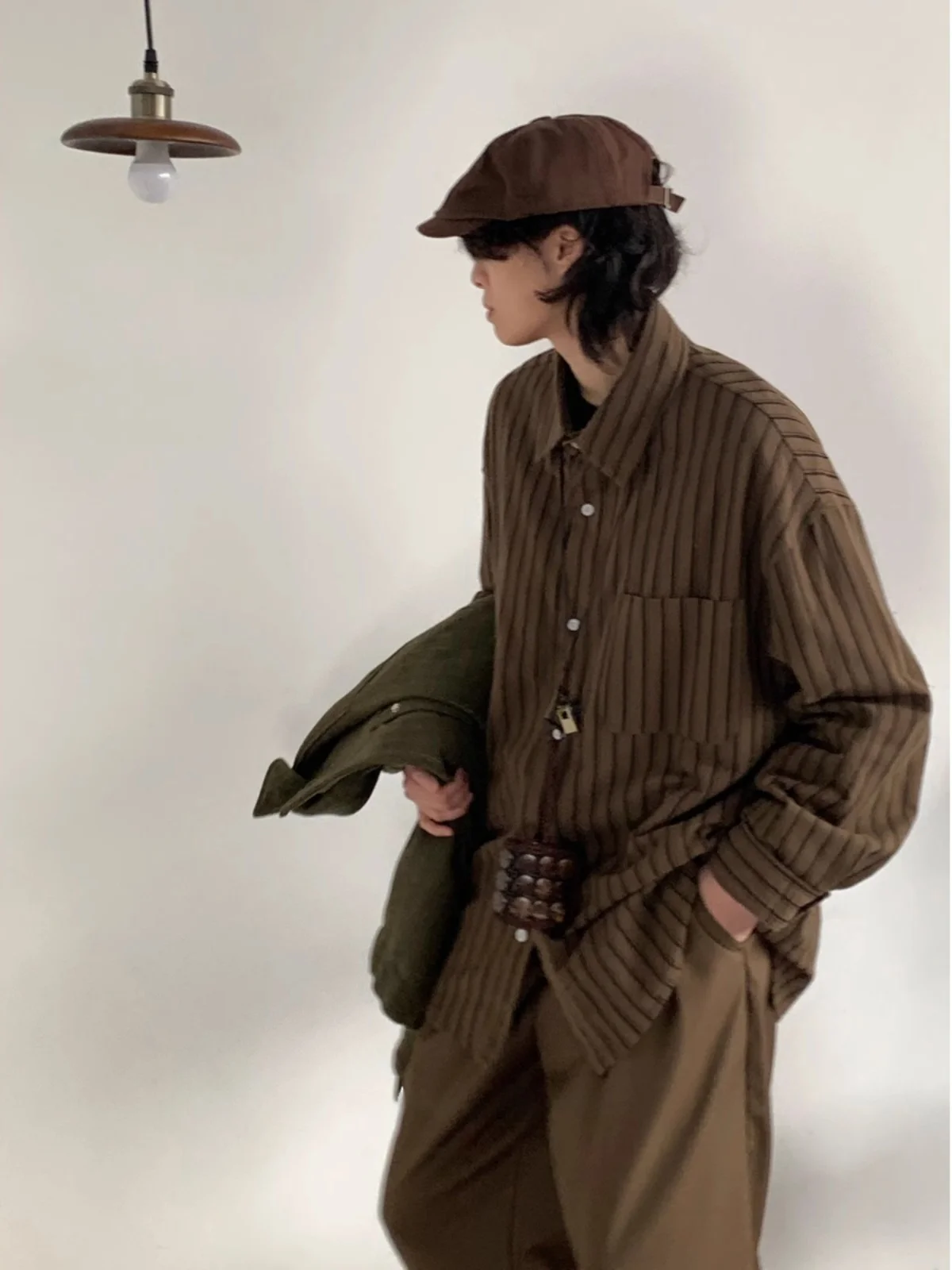 Retro Japanese Style Long Sleeve Striped Shirt Loose Casual Unisex Classic College Style Trendy Outerwear for Men And Women
Retro Japanese Style Long Sleeve Striped Shirt Loose Casual Unisex Classic College Style Trendy Outerwear for Men And Women