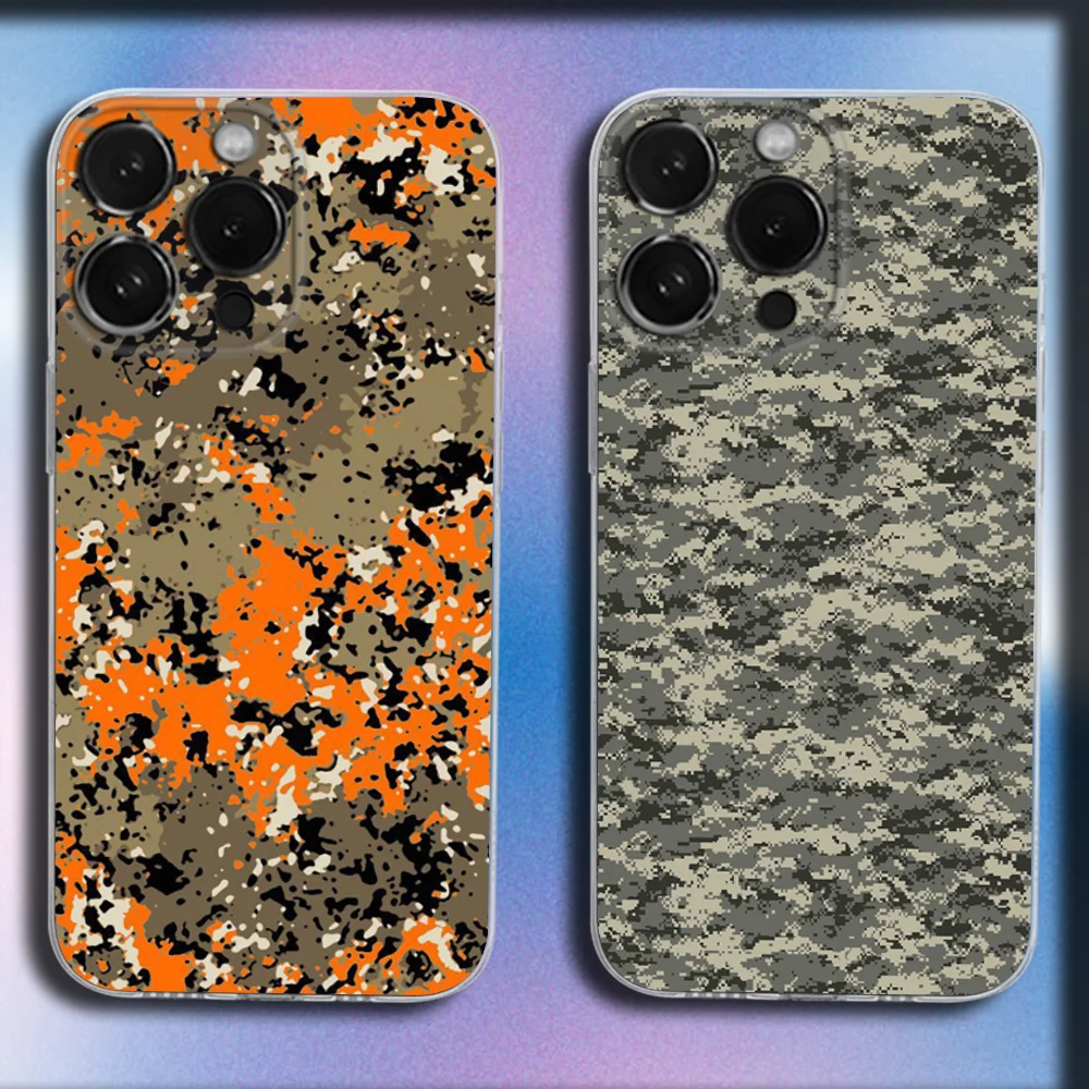 Military Camouflage Painting Phone Case For iPhone 16,15,14,13,12,11 Plus,Pro,Max,XR,XS,X,Plus,SE,Mini Transparent Soft Cover
Military Camouflage Painting Phone Case For iPhone 16,15,14,13,12,11 Plus,Pro,Max,XR,XS,X,Plus,SE,Mini Transparent Soft Cover