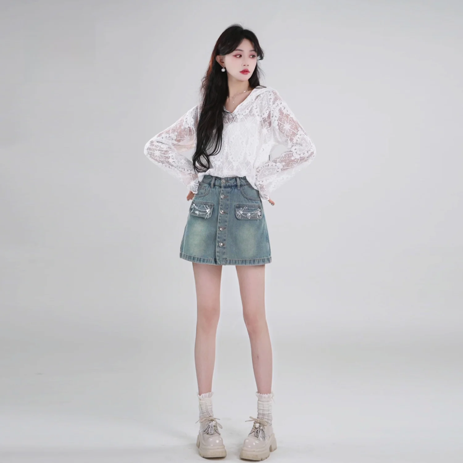 Annelily Spring Fashion Elegant Versatile Denim Shorts Premium Quality Ladies Slim Fit Pocket Detail Polyester Fiber
Annelily Spring Fashion Elegant Versatile Denim Shorts Premium Quality Ladies Slim Fit Pocket Detail Polyester Fiber