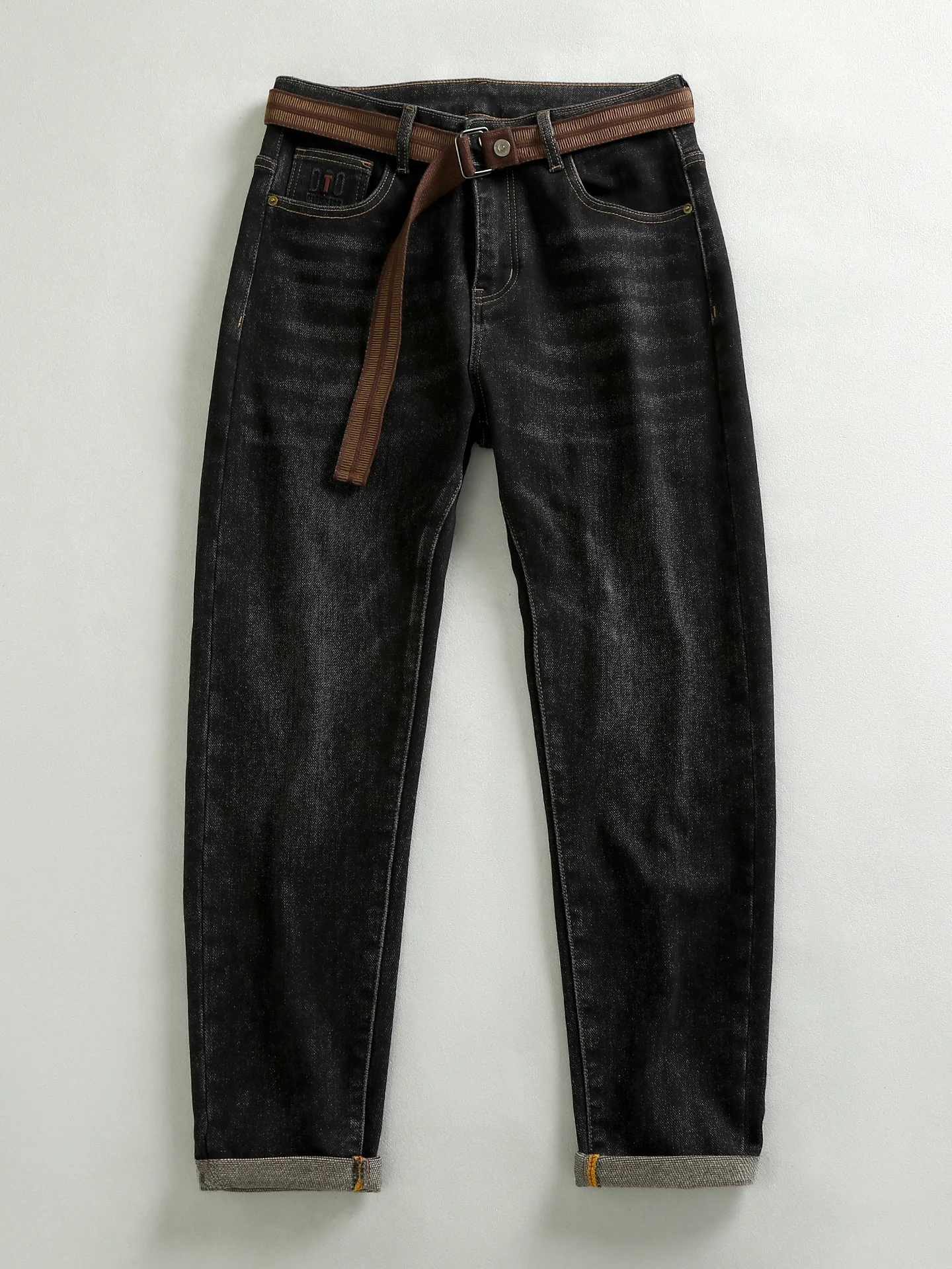 Black Fleece Lined Denim Jeans Men's Slim Fit Youth Long Pants Winter Warm Washed out Style Straight Leg American Casual Jeans
Black Fleece Lined Denim Jeans Men's Slim Fit Youth Long Pants Winter Warm Washed out Style Straight Leg American Casual Jeans