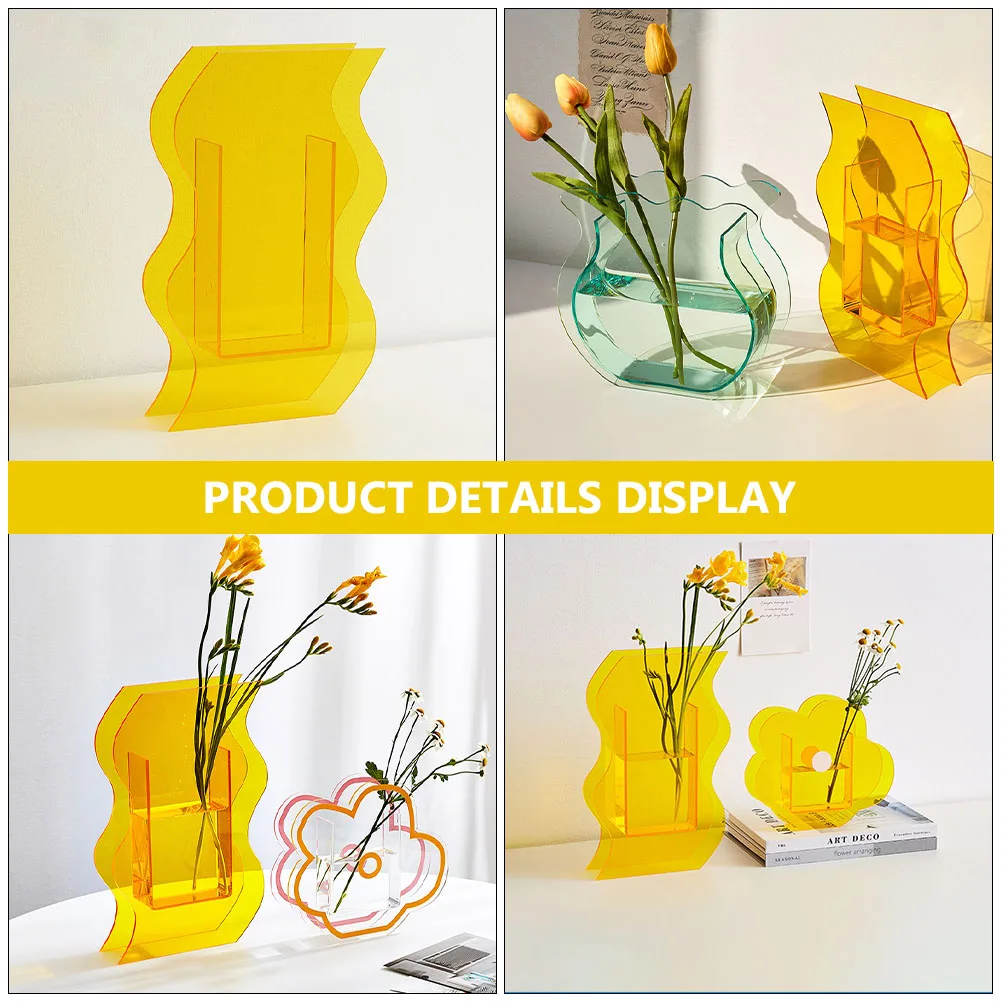 Acrylic Flower Vase Wavy Vessel Decorative nament Home Furnishing Bedroom Living Room Office Plant Adornment Dried Container
Acrylic Flower Vase Wavy Vessel Decorative nament Home Furnishing Bedroom Living Room Office Plant Adornment Dried Container