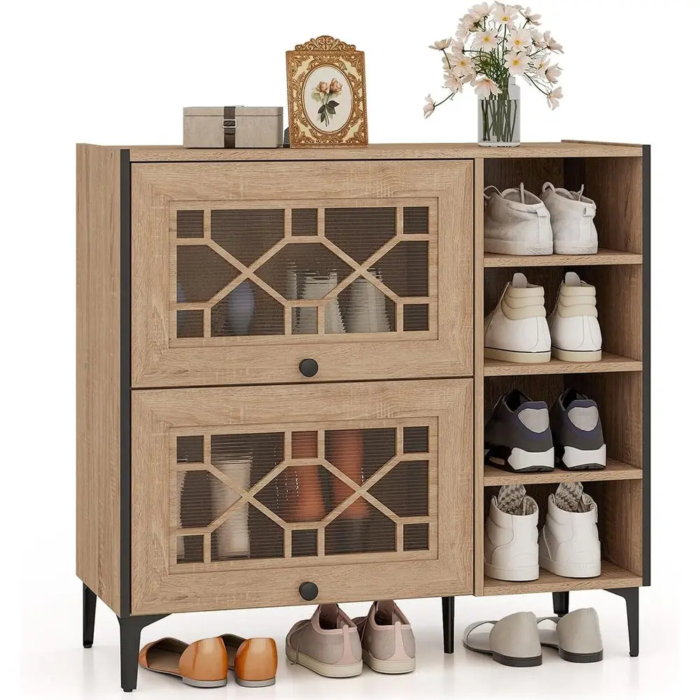 Rustic Oak Shoe Storage Cabinet with Adjustable Shelves for Entryway, Hallway, and Living Room
Rustic Oak Shoe Storage Cabinet with Adjustable Shelves for Entryway, Hallway, and Living Room