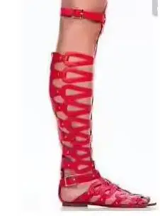 Summer Lady Red Brown Black Cuts Out Gladiator Knee High Flat Boots Woman Open Toe Casual Buckles Sandals Long Boots Size 44
Summer Lady Red Brown Black Cuts Out Gladiator Knee High Flat Boots Woman Open Toe Casual Buckles Sandals Long Boots Size 44