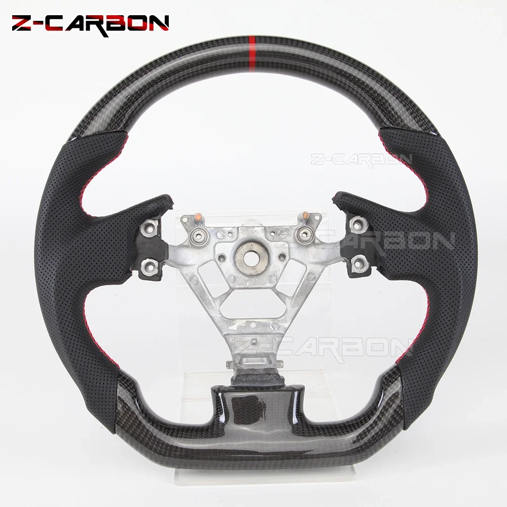 For Infiniti G35 FX35 Carbon Fiber Steering Wheel Red Perforated Leather 2003-2007 D-Shape Customized Steering Wheel
For Infiniti G35 FX35 Carbon Fiber Steering Wheel Red Perforated Leather 2003-2007 D-Shape Customized Steering Wheel