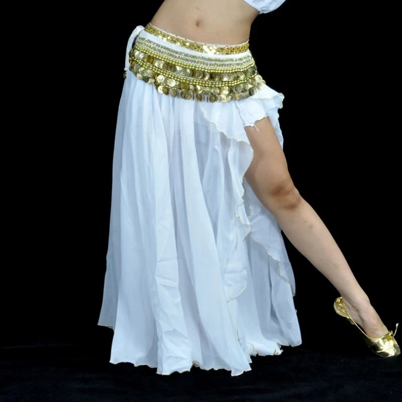 Women Belly Dance Skirt Single Split Skirt Adult Sexy Elegant Dance Performance Costume Chiffon Skirt Oriental Practice Costumes
Women Belly Dance Skirt Single Split Skirt Adult Sexy Elegant Dance Performance Costume Chiffon Skirt Oriental Practice Costumes