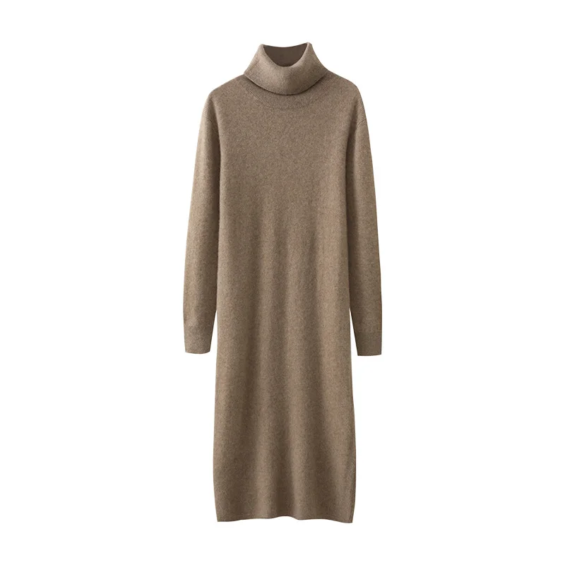 Autumn Winter Women's Wool Sweater Dress Pullovers Turtleneck Straight Skirts Cashmere Versatile 100% Merino Wool Knitwear Dress
Autumn Winter Women's Wool Sweater Dress Pullovers Turtleneck Straight Skirts Cashmere Versatile 100% Merino Wool Knitwear Dress