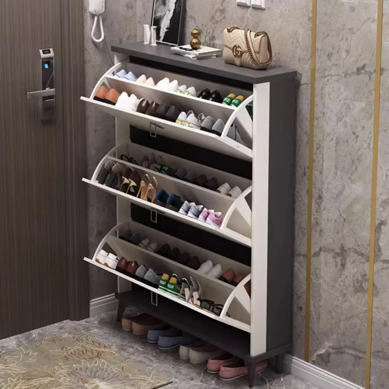 Flip Black Dustproof Shoe Cabinet Ultra Thin Doorway Minimalist Narrow Shoe Cabinet High Quality Organizador De Zapato Furniture
Flip Black Dustproof Shoe Cabinet Ultra Thin Doorway Minimalist Narrow Shoe Cabinet High Quality Organizador De Zapato Furniture