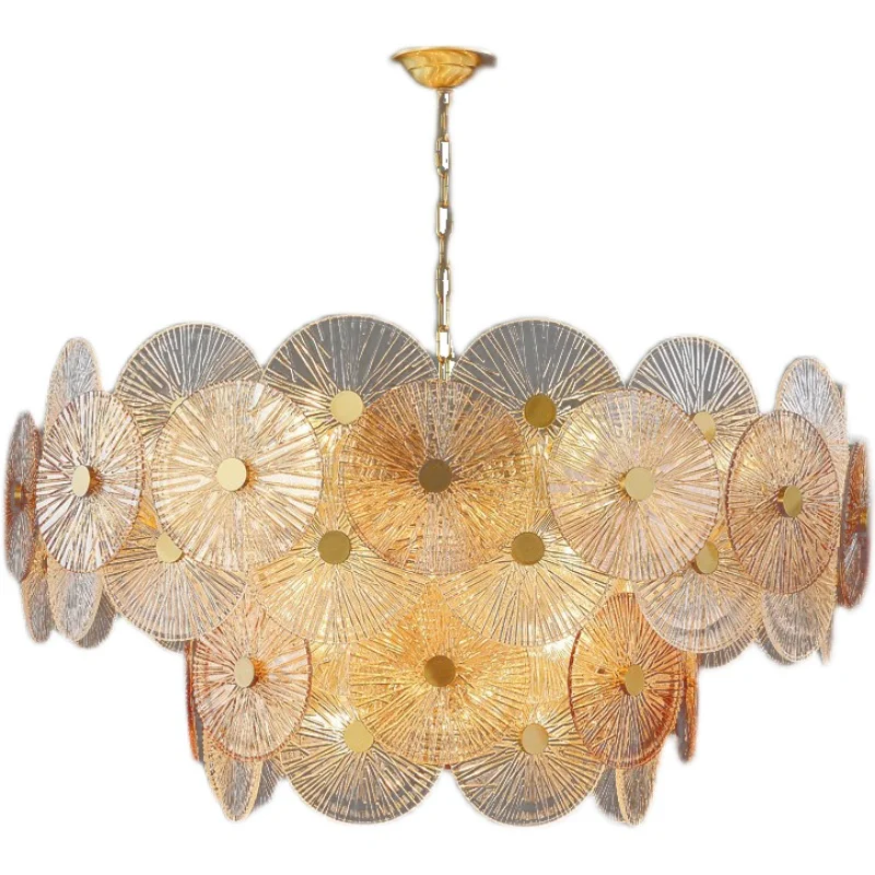 Modern living room lamp Italian light luxury bedroom dining room warm atmosphere design glass chandelier
Modern living room lamp Italian light luxury bedroom dining room warm atmosphere design glass chandelier