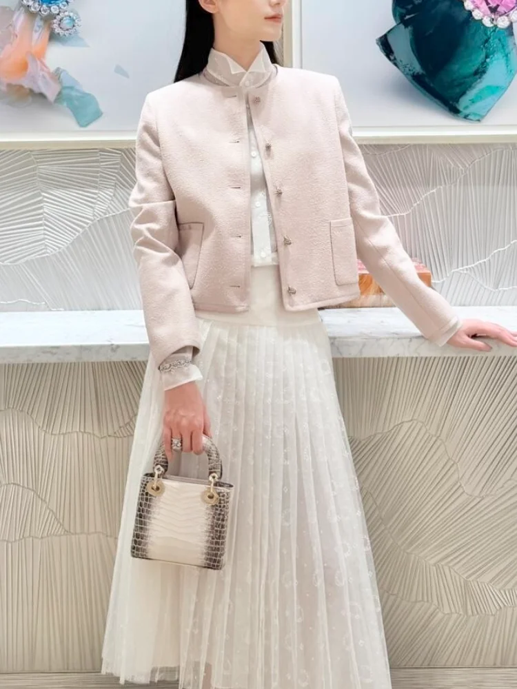 Elegant Embroidered Chiffon Half Skirt Women's High Waist Long White Gown Spring Summer New Arrival Feminine Style
Elegant Embroidered Chiffon Half Skirt Women's High Waist Long White Gown Spring Summer New Arrival Feminine Style