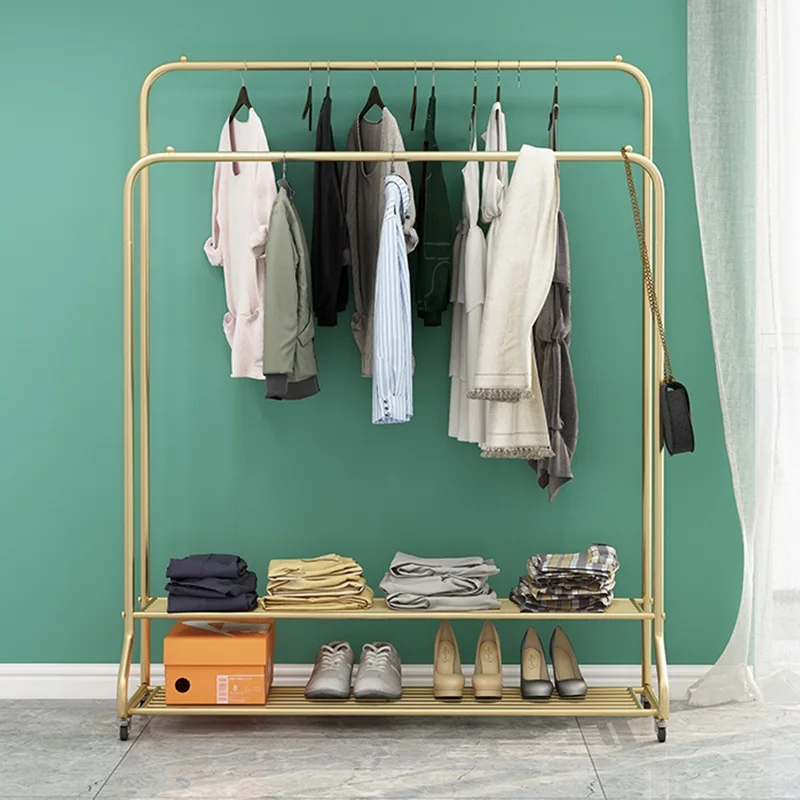#Light Luxury Bamboo Double Rod Floor-Standing Coat Rack with Casters for Indoor Clothing Store and Bedroom Simple Storage
#Light Luxury Bamboo Double Rod Floor-Standing Coat Rack with Casters for Indoor Clothing Store and Bedroom Simple Storage