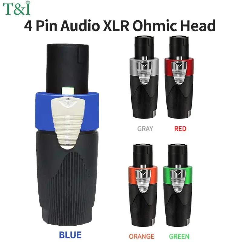 Professional NL4FC Speakon 4Pin Audio XLR Connector with Ohm Head and Solder-Free Amplifier Terminal for Superior Sound Quality
Professional NL4FC Speakon 4Pin Audio XLR Connector with Ohm Head and Solder-Free Amplifier Terminal for Superior Sound Quality