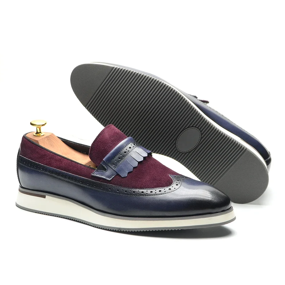 Мужская повседневная обувь из натуральной кожи, размеры от 38 до 46, замшевые кроссовки, броги с кисточками на кончиках крыльев, лоферы без шнуровки, осенние мужские оксфорды
Мужская повседневная обувь из натуральной кожи, размеры от 38 до 46, замшевые кроссовки, броги с кисточками на кончиках крыльев, лоферы без шнуровки, осенние мужские оксфорды