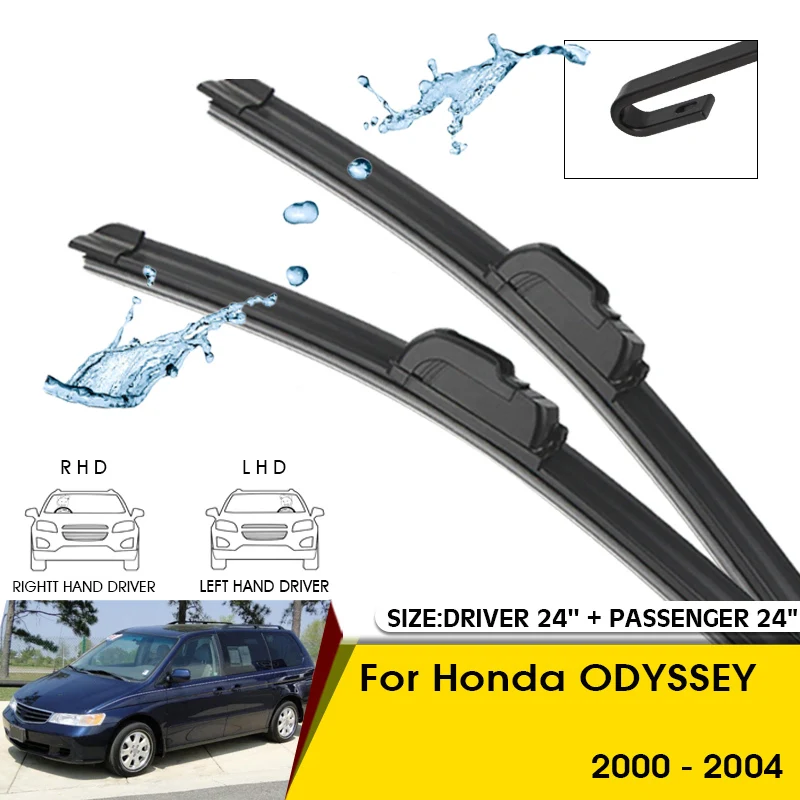 Car Wiper Blades For Honda ODYSSEY 2000-2004 Windshield Windscreen Front Window Blades 24"+24" Car Accessories
Car Wiper Blades For Honda ODYSSEY 2000-2004 Windshield Windscreen Front Window Blades 24"+24" Car Accessories