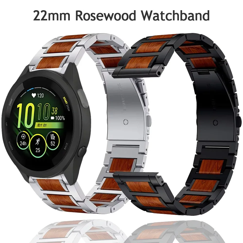 22mm Metal+Rosewood Strap For Garmin Venu 3 2 Fashion Exquisite Stainless Steel Wristband For Garmin Forerunner 965 265 255 265
22mm Metal+Rosewood Strap For Garmin Venu 3 2 Fashion Exquisite Stainless Steel Wristband For Garmin Forerunner 965 265 255 265