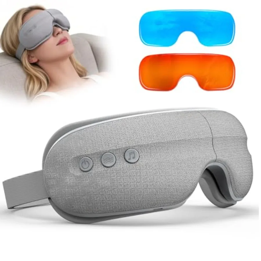 Eye Massager with Heat and Cooling 5 Massage Modes for Eye Dry Fatigure and Migraines Relief Lightweight Foldable for Office Ho
Eye Massager with Heat and Cooling 5 Massage Modes for Eye Dry Fatigure and Migraines Relief Lightweight Foldable for Office Ho