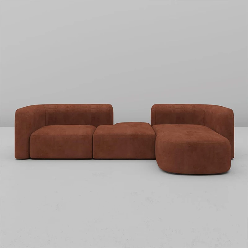 French retro-style chocolate modular , freely combinable for living room use, simple fabric lazy sofa
French retro-style chocolate modular , freely combinable for living room use, simple fabric lazy sofa
