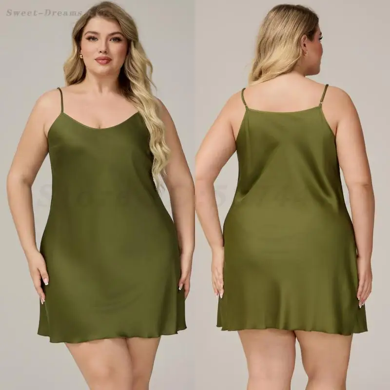 Мини-ночная рубашка размера плюс 5XL, новая летняя домашняя одежда, интимное белье, сексуальная сорочка на подтяжках, ночная рубашка, атласная повседневная одежда для сна
Мини-ночная рубашка размера плюс 5XL, новая летняя домашняя одежда, интимное белье, сексуальная сорочка на подтяжках, ночная рубашка, атласная повседневная одежда для сна