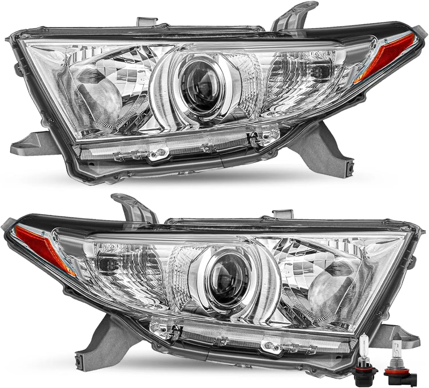 Замена галогенной фары в сборе для Toyota Highlander 2011, 2012, 2013, пассажирская фара и сторона водителя, хромированный корпус Am
Замена галогенной фары в сборе для Toyota Highlander 2011, 2012, 2013, пассажирская фара и сторона водителя, хромированный корпус Am