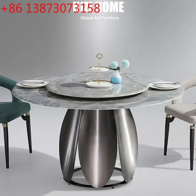 Modern light luxury multi-functional small apartment round solid wood marble dining table
Modern light luxury multi-functional small apartment round solid wood marble dining table
