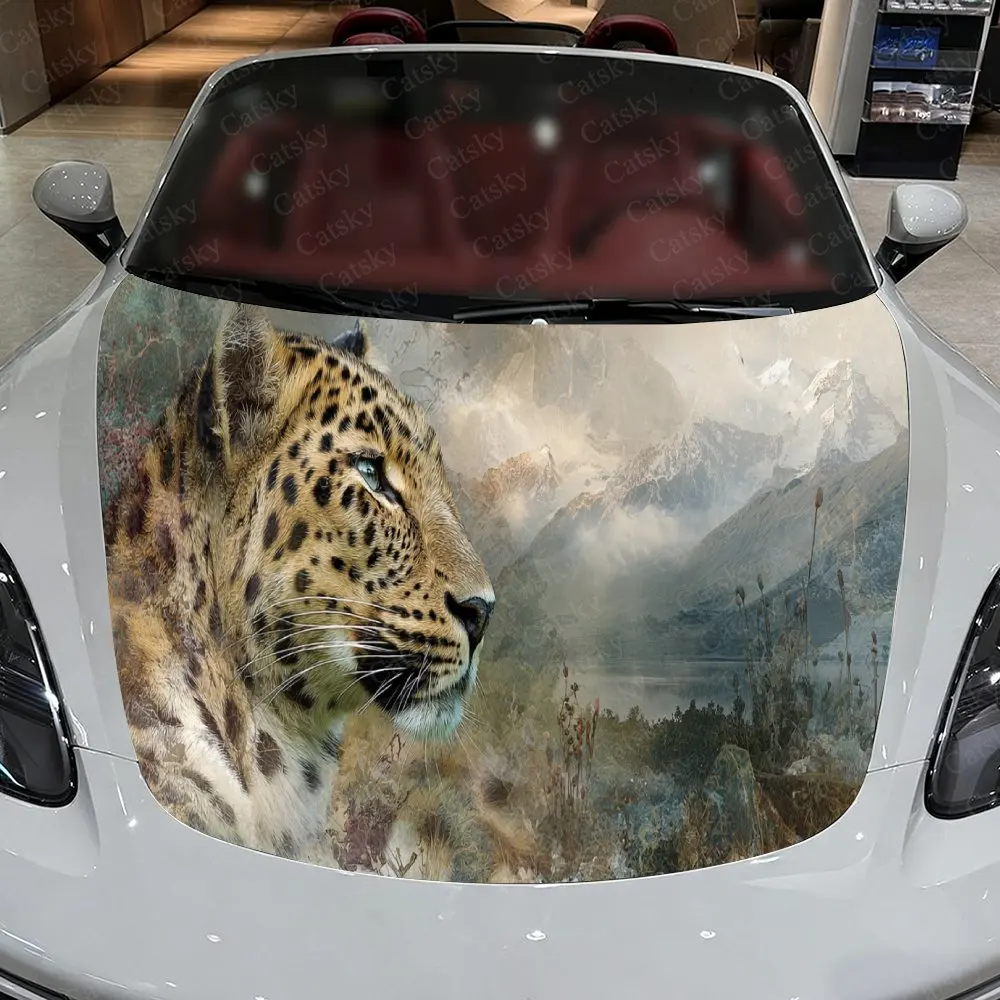 Leopard in Misty Wilderness Landscape Car Hood Stickers - Self-Adhesive, Waterproof and Durable Vinyl Wrap, Decorate And Protect
Leopard in Misty Wilderness Landscape Car Hood Stickers - Self-Adhesive, Waterproof and Durable Vinyl Wrap, Decorate And Protect