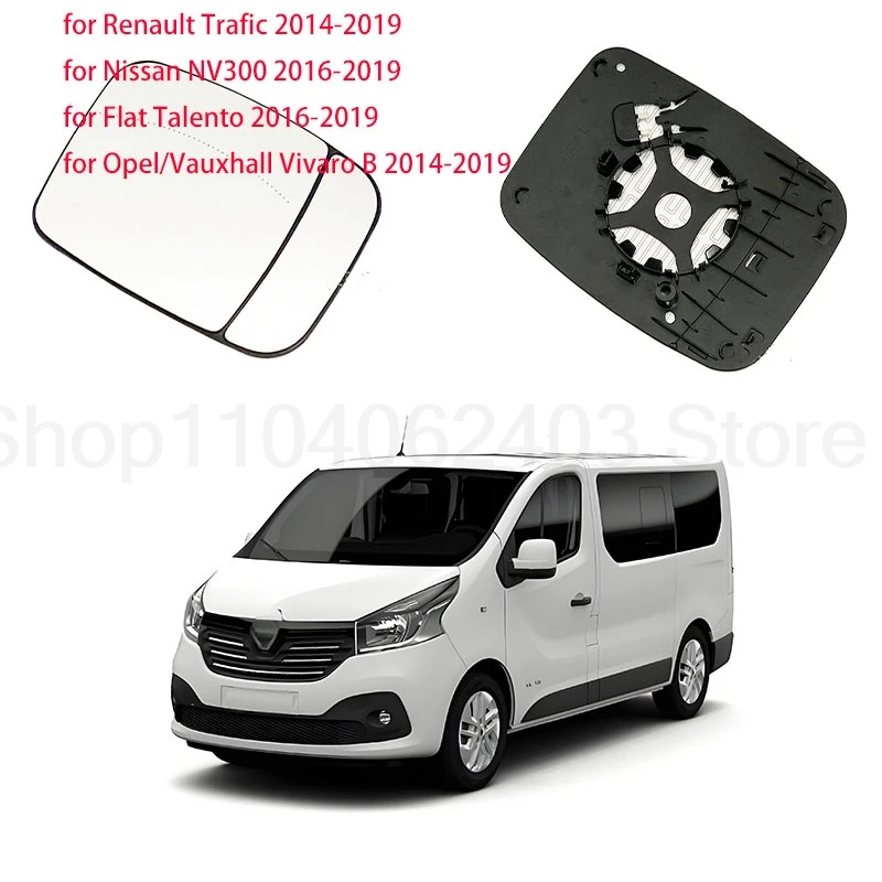 Rearview mirror glass, sideview mirror heating lenses are applicable to Renault Trafic / Nissan NV300 / Flat Talento
Rearview mirror glass, sideview mirror heating lenses are applicable to Renault Trafic / Nissan NV300 / Flat Talento