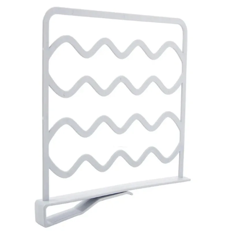 Simple Nordic style wardrobe partition compartment plastic clothes storage wardrobe finishing rack 
Simple Nordic style wardrobe partition compartment plastic clothes storage wardrobe finishing rack