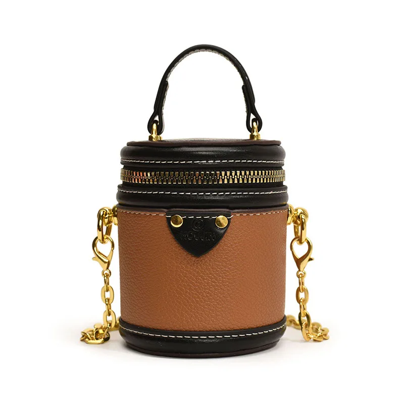 Classic Mini Contrasting Small Round Bucket Children's Parent-child Style Women's Crossbody Bag Small Item Storage Handbag
Classic Mini Contrasting Small Round Bucket Children's Parent-child Style Women's Crossbody Bag Small Item Storage Handbag
