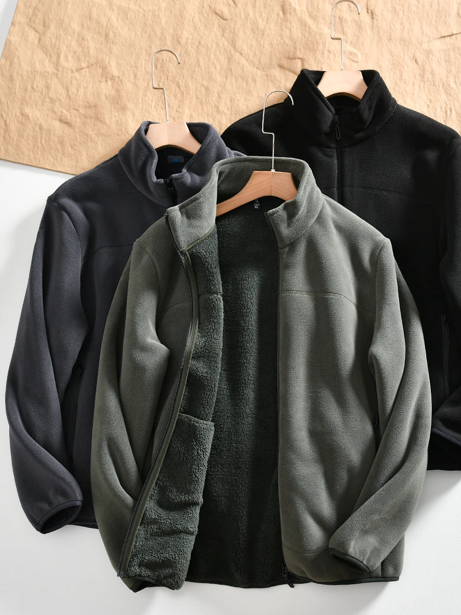 Heavyweight 480g Fleece Lamb Velvet Thick Warm Outdoor Casual Stand Collar Jacket Trendy Polyester Fiber Standard Fit Autumn ...
Heavyweight 480g Fleece Lamb Velvet Thick Warm Outdoor Casual Stand Collar Jacket Trendy Polyester Fiber Standard Fit Autumn ...