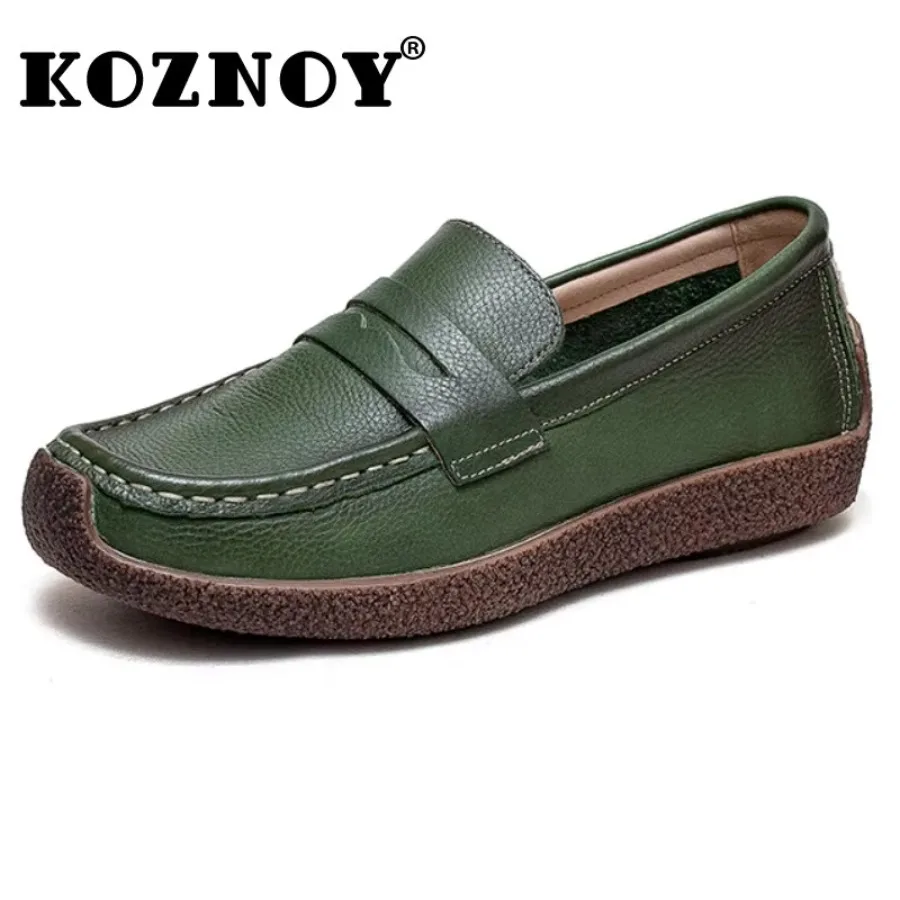Koznoy 2cm Natural Cow Genuine Leather Moccasins Designer Summer Retro Women Soft Flats Loafers Comfortable Ladies Females Shoes
Koznoy 2cm Natural Cow Genuine Leather Moccasins Designer Summer Retro Women Soft Flats Loafers Comfortable Ladies Females Shoes