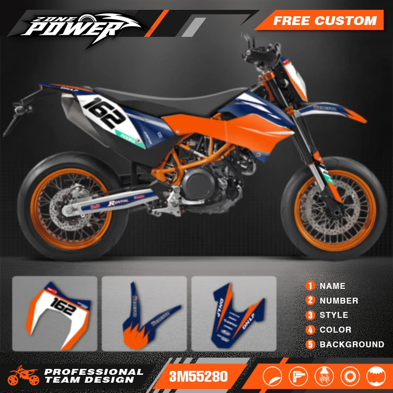 PowerZone Custom Team Graphics Backgrounds Decals for Stickers Kit For KTM 2012-2018 690SMC-R Motorcycle Stickers 015
PowerZone Custom Team Graphics Backgrounds Decals for Stickers Kit For KTM 2012-2018 690SMC-R Motorcycle Stickers 015