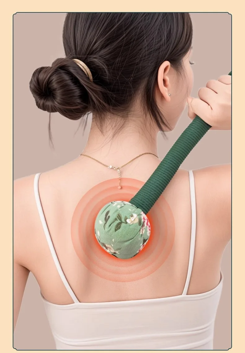 Moxa-infused Massage Hammer for Back Pounding, Shoulder Hammering, and Meridian Tapping, Used for Moxibustion and Massage Mugwort Energy Massage Hammer