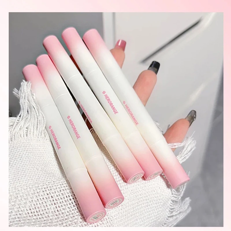 Fluffy Velvet Soft Lip Glaze Liquid Lipstick Cream Nude Matte Rose Red Pigment Waterproof Long Lasting Dye Cheek Lip Tint Paste