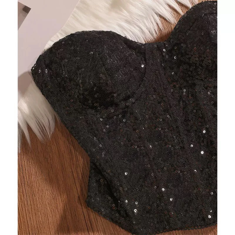 Ярко-розовый укороченный топ с блестками и волокнами на бретельках, женский танцевальный наряд с запахом на груди, пояс, летняя облегающая футболка ort Length 
Ярко-розовый укороченный топ с блестками и волокнами на бретельках, женский танцевальный наряд с запахом на груди, пояс, летняя облегающая футболка ort Length