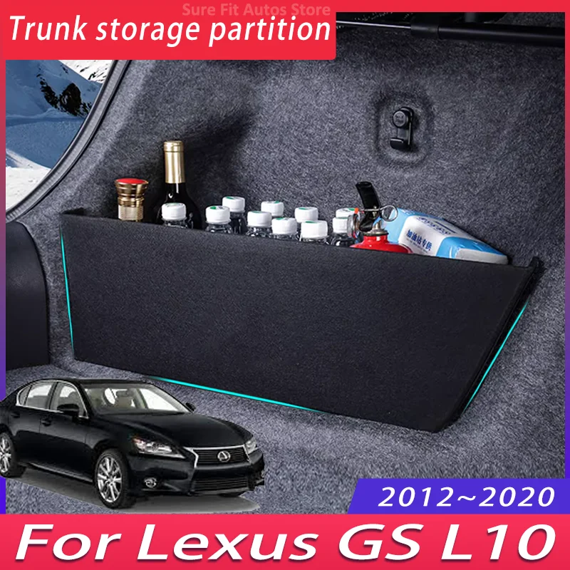 Для Lexus GS L10 2012 ~ 2020 2015 2018 MK4 перегородка для хранения багажника автомобиля, многофункциональный ящик для хранения, аксессуары для салона автомобиля, инструменты
Для Lexus GS L10 2012 ~ 2020 2015 2018 MK4 перегородка для хранения багажника автомобиля, многофункциональный ящик для хранения, аксессуары для салона автомобиля, инструменты