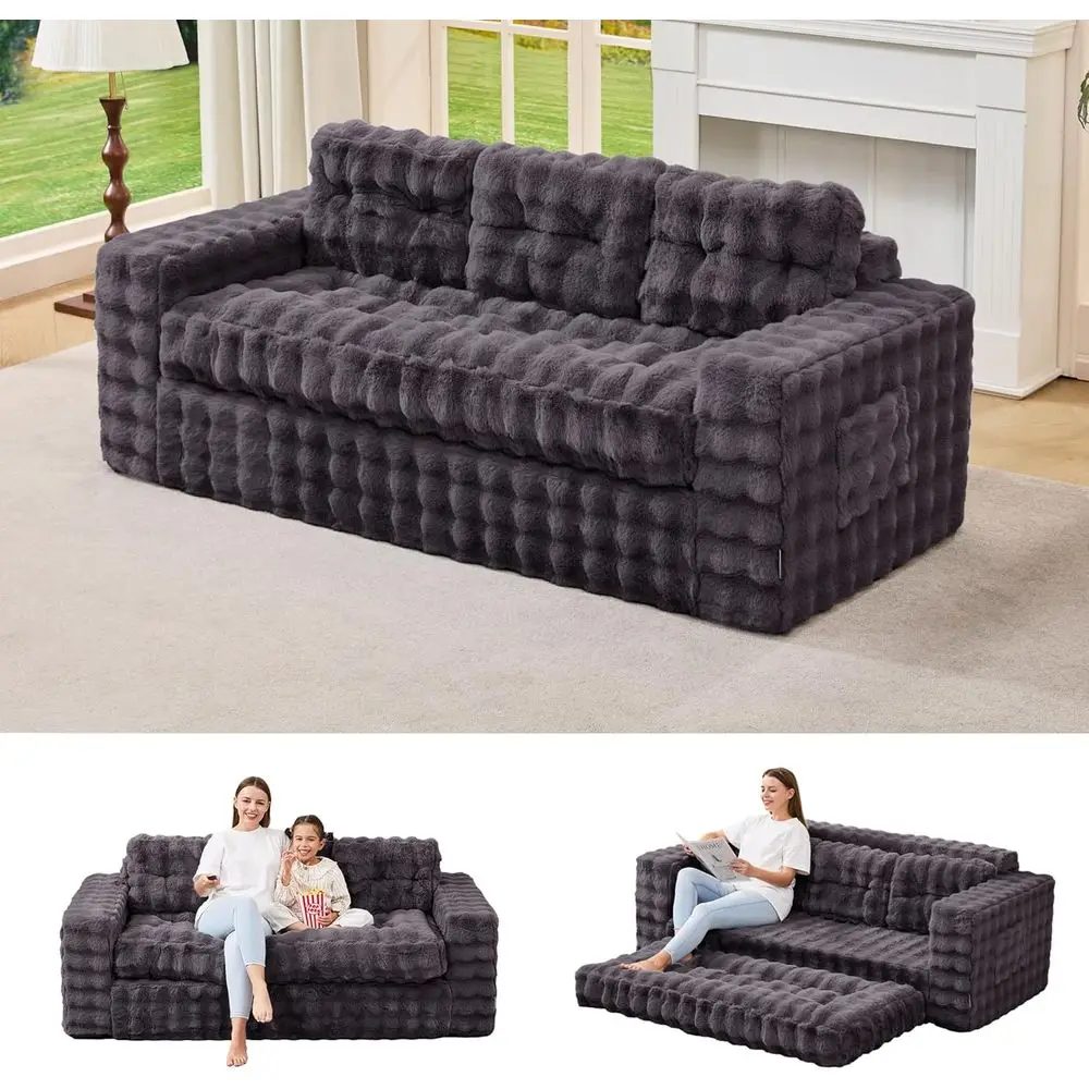 3-Seater Comfort Cloud Couch with Button Tufted Design for Living Room, Bedroom or Office in Charcoal Grey
3-Seater Comfort Cloud Couch with Button Tufted Design for Living Room, Bedroom or Office in Charcoal Grey