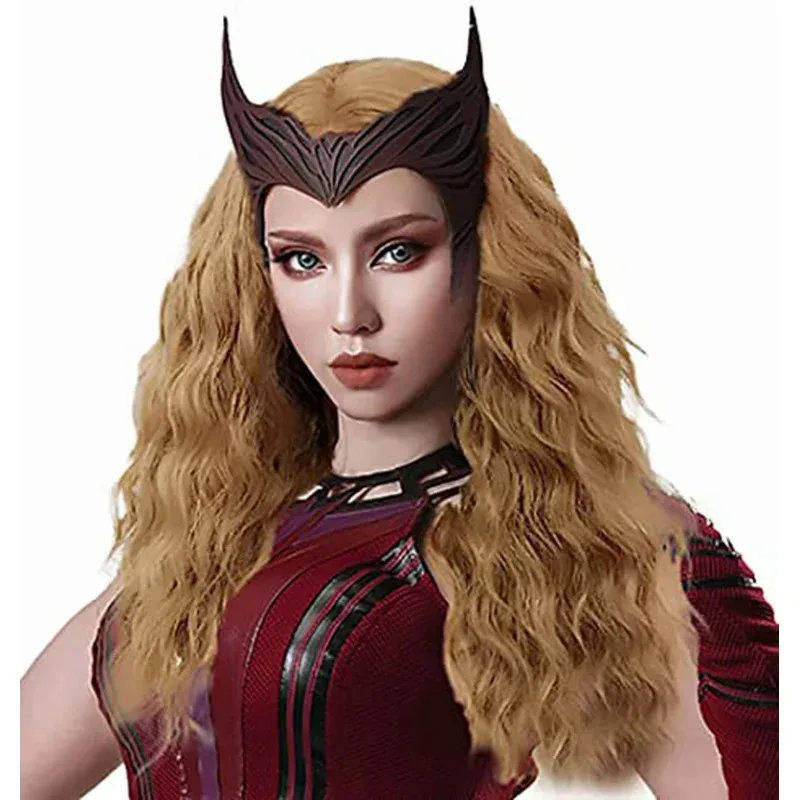 Wanda Vision Long Wavy Cosplay Wig Scarlet Witch Heat Resistant Synthetic Hair Perucas Cosplay Wigs Mask Free Wig Cap
Wanda Vision Long Wavy Cosplay Wig Scarlet Witch Heat Resistant Synthetic Hair Perucas Cosplay Wigs Mask Free Wig Cap