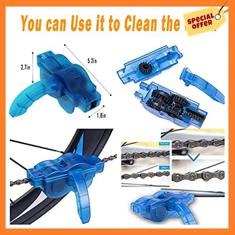 1 Set Bike Cleaning Kit Bicycle Chain Cleaner Scrubber Brushes Mountain Bike Bicycle Repair Tools Accessories
1 Set Bike Cleaning Kit Bicycle Chain Cleaner Scrubber Brushes Mountain Bike Bicycle Repair Tools Accessories