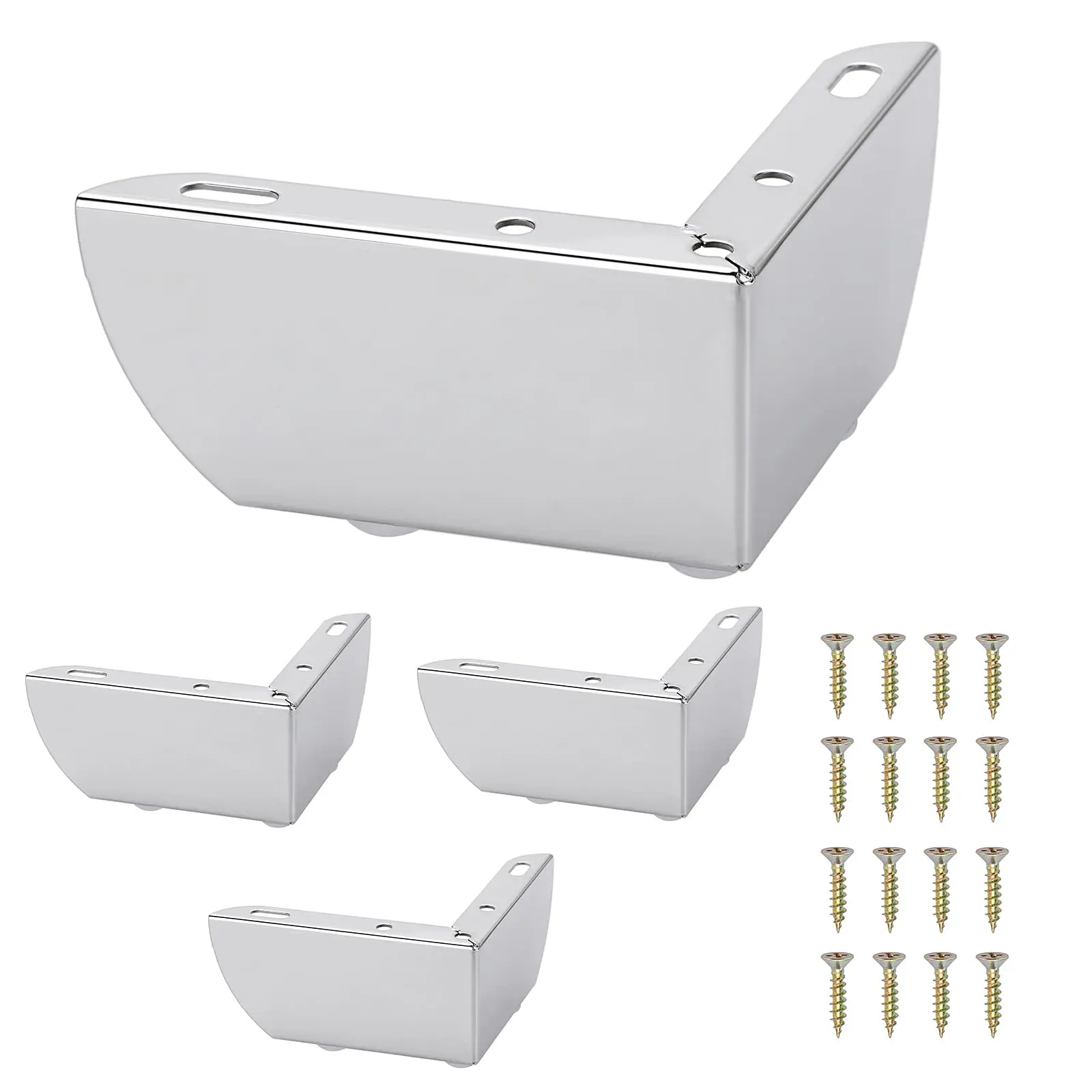 4pcs 10cm Chrome-Plated Steel Furniture Corner Legs With Screws For Sofa Cabinet Bed Desk Table Support
4pcs 10cm Chrome-Plated Steel Furniture Corner Legs With Screws For Sofa Cabinet Bed Desk Table Support
