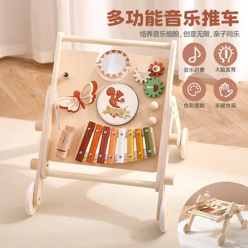 Wooden Baby Push Along Walker with Xylophone Music Educational Toy for Infants Toddlers Early Learning Sensory Activity
Wooden Baby Push Along Walker with Xylophone Music Educational Toy for Infants Toddlers Early Learning Sensory Activity