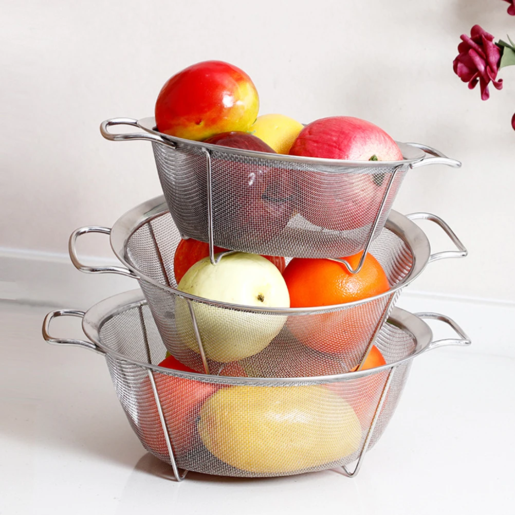 Stainless Steel Fruit Washing Basket Vegetable Drain Storage Food Drying Container Multifunctional Kitchen Tool Portable Camp
Stainless Steel Fruit Washing Basket Vegetable Drain Storage Food Drying Container Multifunctional Kitchen Tool Portable Camp