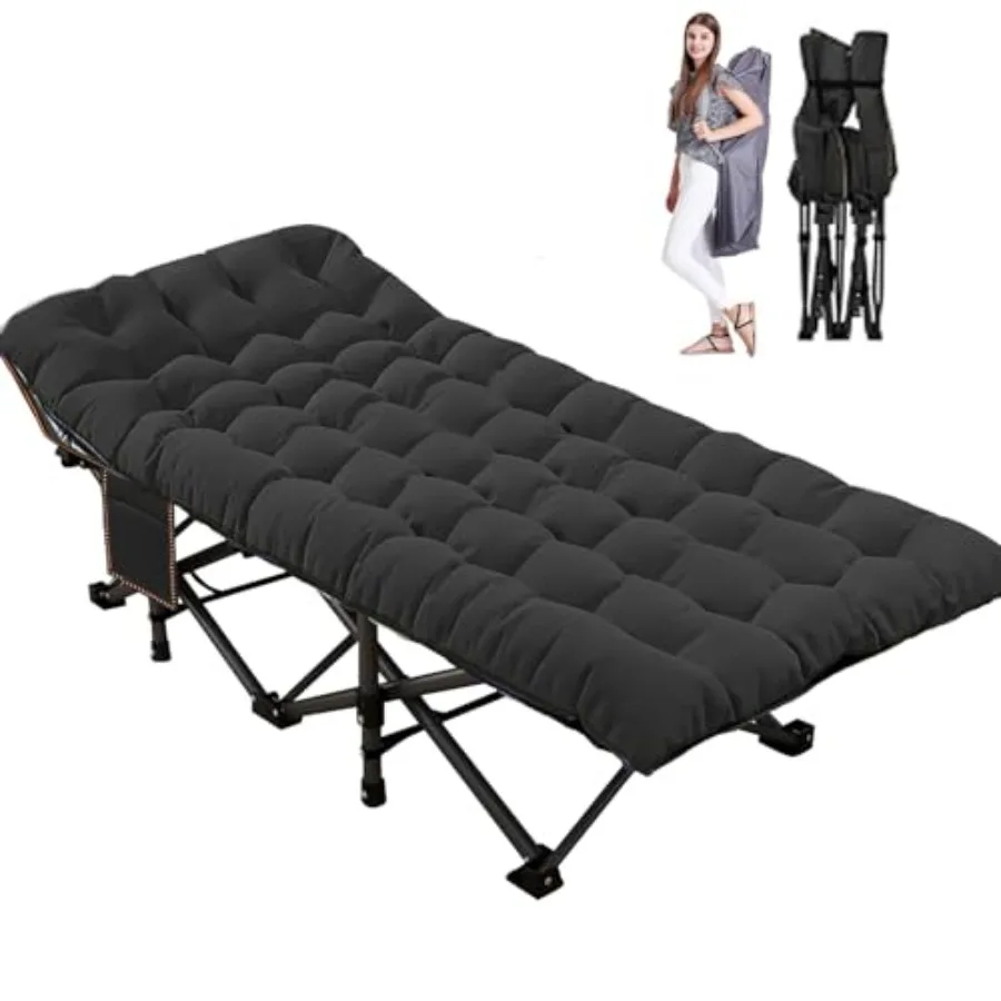 Folding Camping Cot Extra Wide Heavy Duty Sleeping Cots with Carry Bag Double Layer Ox Portable Travel Camp Cots for Home Offic
Folding Camping Cot Extra Wide Heavy Duty Sleeping Cots with Carry Bag Double Layer Ox Portable Travel Camp Cots for Home Offic