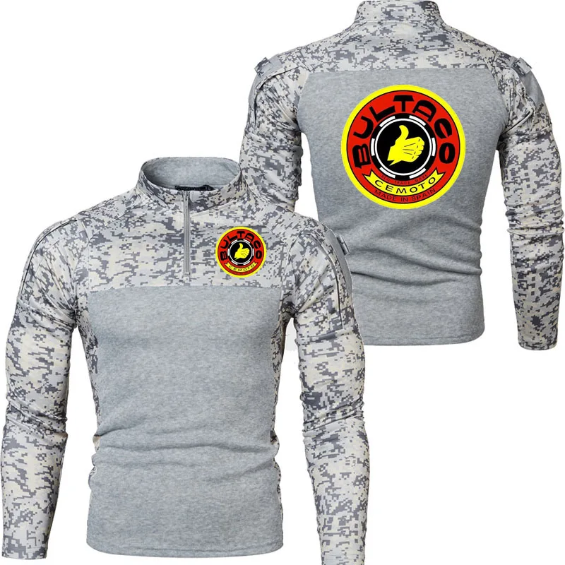 2025 Stand-up collar men's sweatshirt bultaco print Camouflage fashion Hip hop street zipper pullover military tactical top
2025 Stand-up collar men's sweatshirt bultaco print Camouflage fashion Hip hop street zipper pullover military tactical top