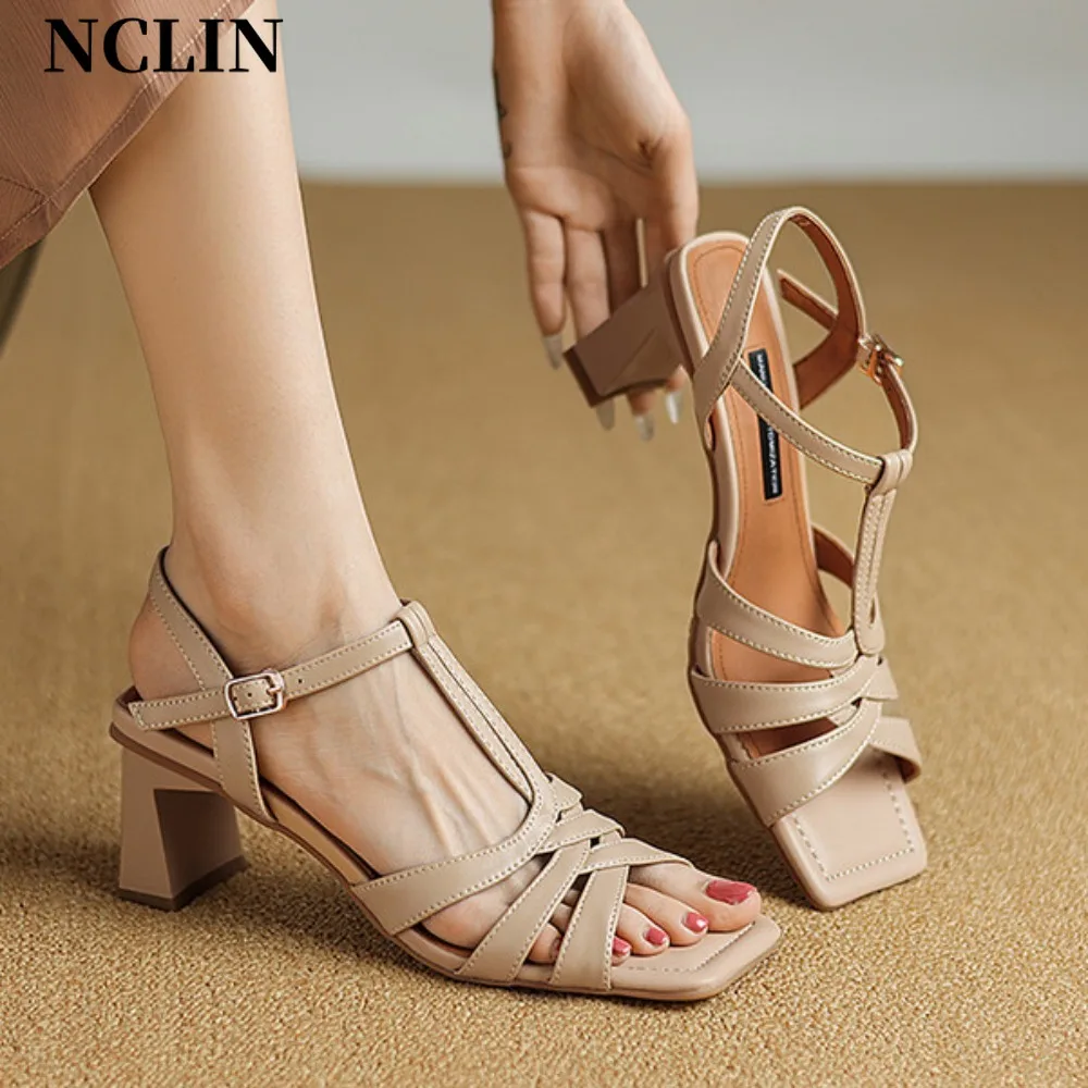 Summer New Plus Size 40 Women'S Sandals Woman Solid Color High Heel Shoes Thick Heel Open Toe Female Sandals Fashion Sandals
Summer New Plus Size 40 Women'S Sandals Woman Solid Color High Heel Shoes Thick Heel Open Toe Female Sandals Fashion Sandals