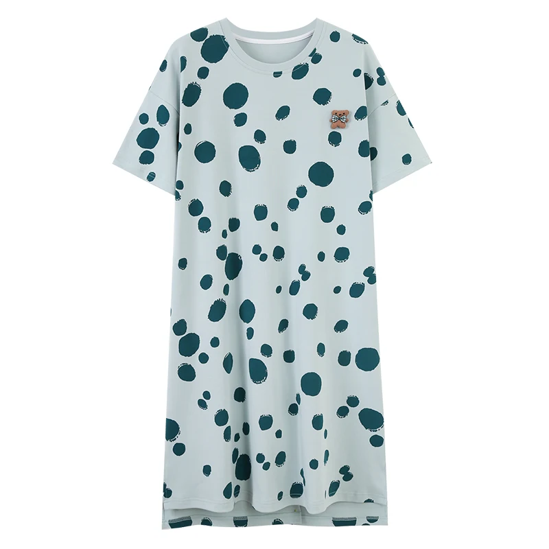Newest Women Nightdress Female 100% Cotton Short Sleeve Nightwear
Newest Women Nightdress Female 100% Cotton Short Sleeve Nightwear